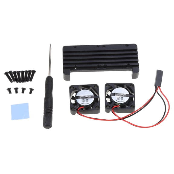 2 for W for Case Aluminum Alloy Passive Cooling for Case Two Cooling Fans for Pi Zero 2W