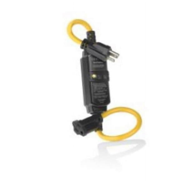 2 ft. 14-3 SJTW Indoor or Outdoor Black GFCI Extension Cord