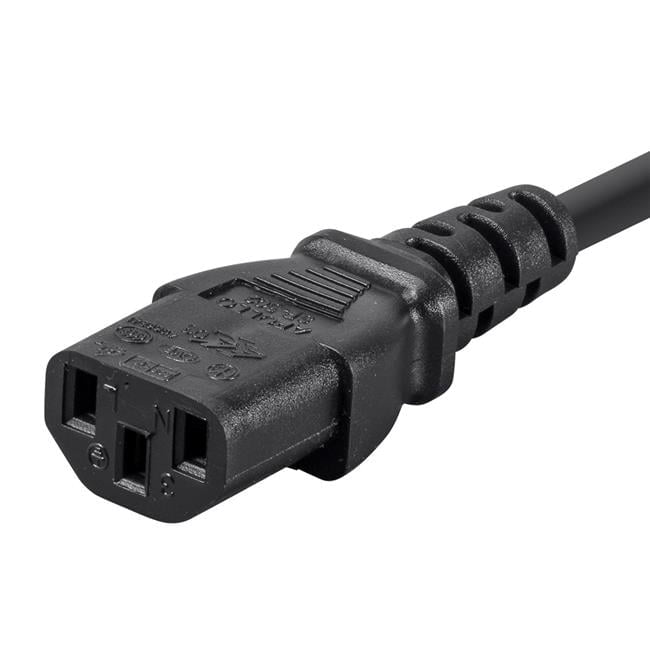 2 ft. 3-Wire Power Cord - Black