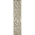 thumbnail image 1 of 2 ft. 3 in. x 10 ft. Leaves Indoor & Outdoor Runner Rug, Natural, 1 of 1