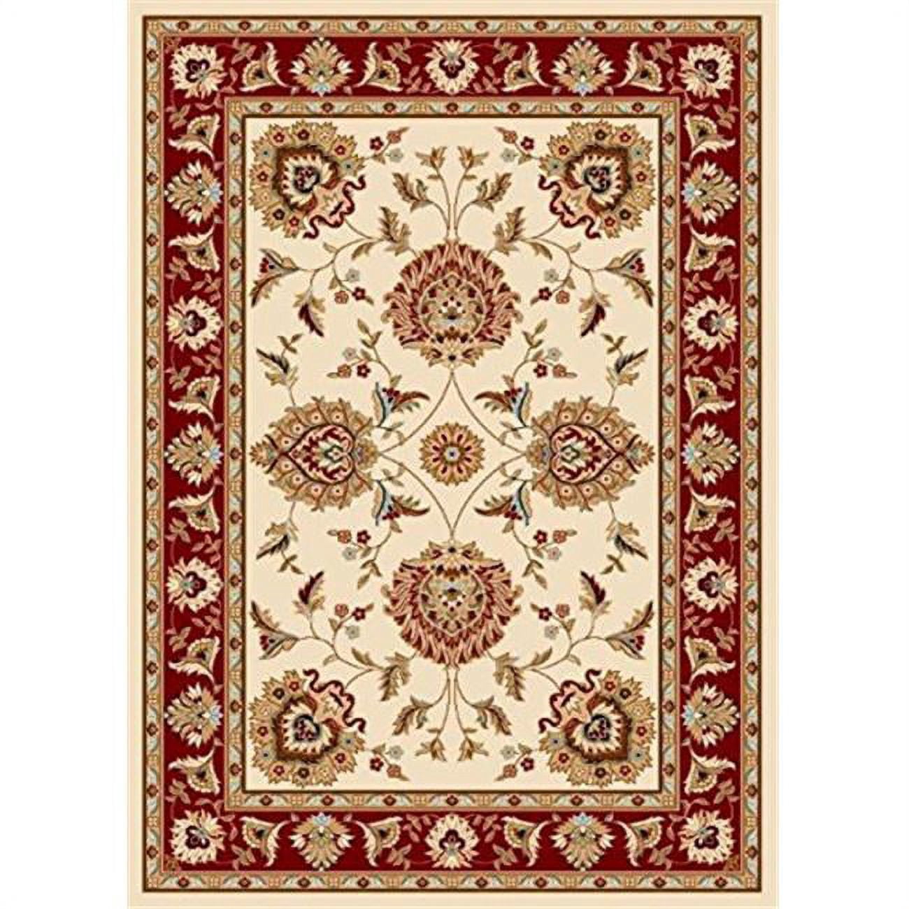 2 ft. 3 in. x 3 ft. 11 in. Timeless Abbasi Traditional Area Rug - Ivory ...