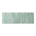 thumbnail image 1 of 2 ft. 3 in. x 6 ft. Aqua Slim Stripe Cotton Chindi Rug, 1 of 1