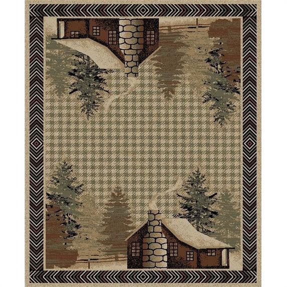 2 ft. 3 in. x 7 ft. 7 in. American Destination Lost Cove Antique Area Rug