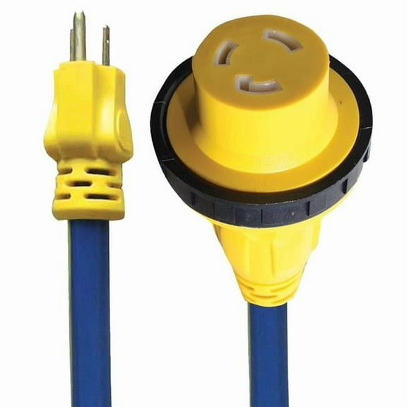 2 ft. 5-15P 30A E-Zee Grip RV Locking Adapter