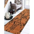 thumbnail image 1 of 2 ft. 6 in. x 10 Floral Hand Knotted Woolen Runner Area Rug, Beige, 1 of 1