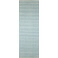 thumbnail image 1 of 2 ft. 6 in. x 8 ft. Contempo Solid Transitional 100 Percent Wool Hand Loomed Runner Rug, Ivory & Sky Blue, 1 of 1