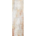 thumbnail image 1 of 2 ft. 6 in. x 8 ft. Everek Abstract Transitional Polypropylene Machine Made Runner Rug, Ivory & Rose, 1 of 1