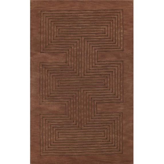 2 ft. 6 in. x 8 ft. Simba Hand Tufted Contemporary Runner Rug, Copper