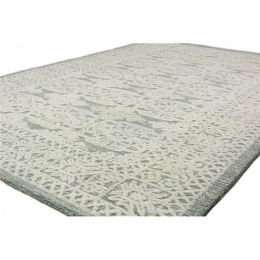 2 ft. 6 in. x 8 ft. Verona Geometric Transitional 100 Percent Wool Hand Tufted Runner Rug, Teal