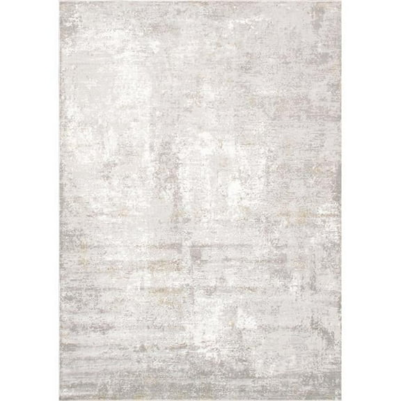 2 ft. 7 in. x 4 ft. 11 in. Stella Design Power Loom Area Rug - Light Grey