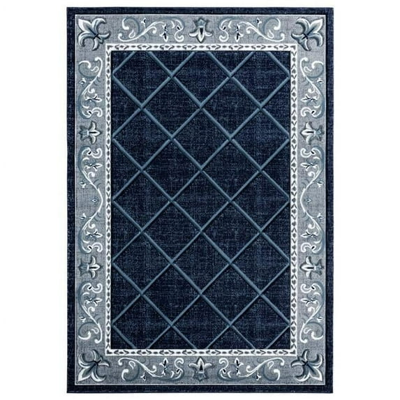 2 ft. 7 in. x 4 ft. 2 in. Bristol Altamont Navy Rectangle Rug