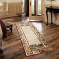 thumbnail image 1 of 2 ft. 7 in. x 7 ft. 3 in. Cabin Life Lodge Machine Made Runner Rug, Red, 1 of 1