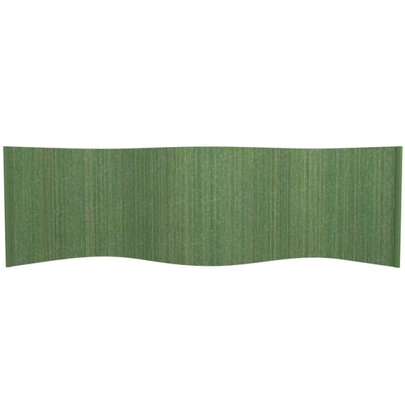2 ft. Bamboo Short Wave Screen in Distressed Green Finish for Desktops