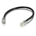 thumbnail image 1 of 2 ft. Cat5e Non-Booted Unshielded-UTP Ethernet Network Patch Cable - Black, 1 of 1