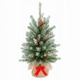 thumbnail image 1 of 2 ft. Feel Real Snowy Artificial Tree, Warm White, 1 of 1