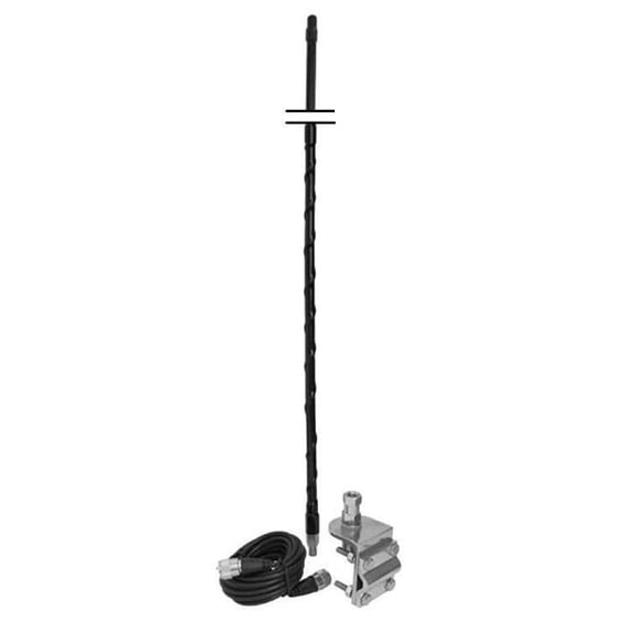 2 ft. Mirror Mount CB Antenna Kit - Black