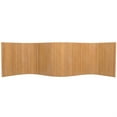 thumbnail image 1 of 2 ft. Short Bamboo Wave Screen in Natural with Portable Desktop Design, 1 of 7
