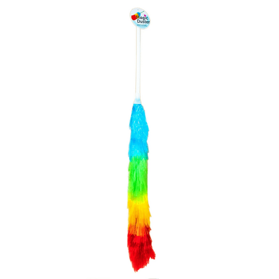 2 ft Static Duster, Effortlessly Clean Hard to Reach Places, Skip the Old Dusting Rags, Spray, Enjoy Quick, Fun and Highly Productive Dusting for a Fast, Easy Clean Every Time, Colorful