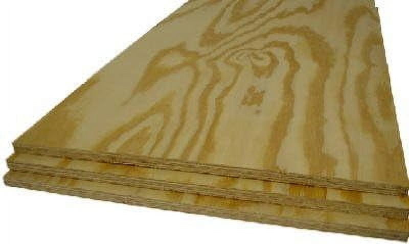 2 ft. W x 4 ft. L x 0.5 in. Plywood