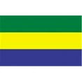 thumbnail image 1 of 2 ft. X 3 ft. Nyl-Glo Gabon Flag, 1 of 1