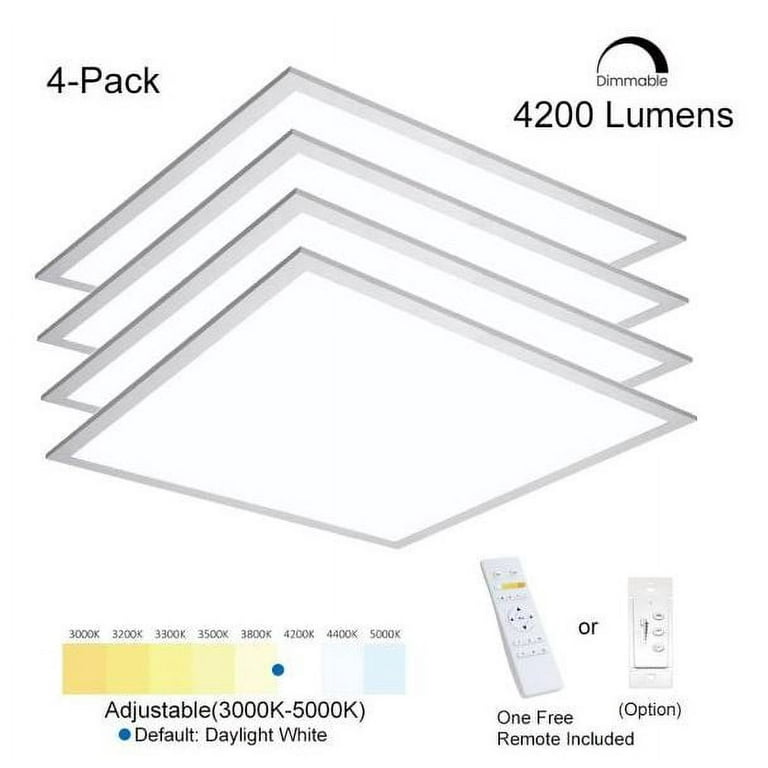 2 ft. x 2 ft. White Integrated Color Selectable 3500K/4000K/5000K LED Backlit Panel 2 ft. x 2 ft. White Integrated Color Selectable 3500K/4000K/5000K LED Backlit Panel