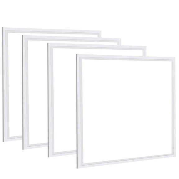 2 ft. x 2 ft. 5800 Lumens Integrated LED Panel Light, 5000K 2x2 LED Flat Panel Light Lay in Fixture for Office (4-Pack)