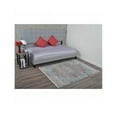 thumbnail image 1 of 2 ft. x 3 ft. 10 in. Machine Woven Crossweave Polyester Oriental Rectangle Area Rug, Beige & Blue, 1 of 1