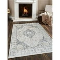 thumbnail image 1 of 2 ft. x 3 ft. 10 in. Machine Woven Crossweave Polyester Oriental Rectangle Area Rug, Cream, 1 of 1