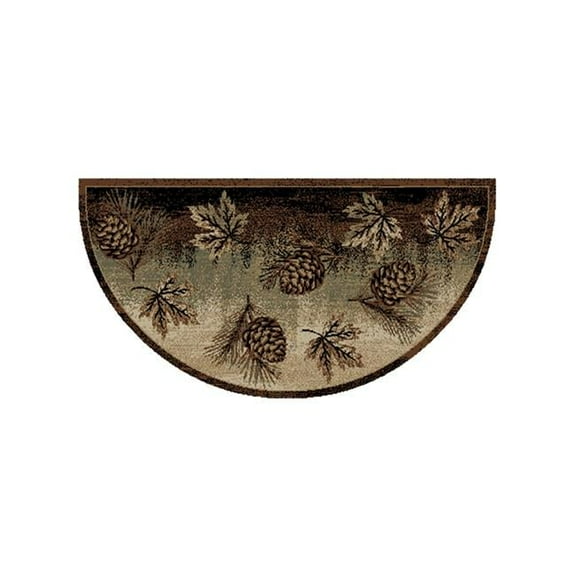 2 ft. x 3 ft. 8 in. Wedge American Destination Harvest Moon Area Rug, Brown