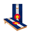 thumbnail image 1 of 2 ft x 4 ft ACA American Cornhole Association Star Colorado Flag Professional Regulation Cornhole Boards, 1 of 6