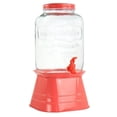 thumbnail image 1 of 2 gal Mason Beverage Dispenser with Metal Base, Coral, 1 of 1