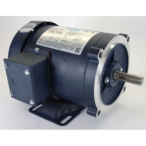 2 hp 1725 RPM 145TC Frame TEFC C-Face (Rigid Base) 208-230/460V Leeson Electric Motor # 121181