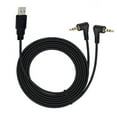 thumbnail image 1 of 2 in 1 3.5mm Male AUX Audio Jack to USB 2.0 Male Charge Cable Adapter Audio Cord, 1 of 11