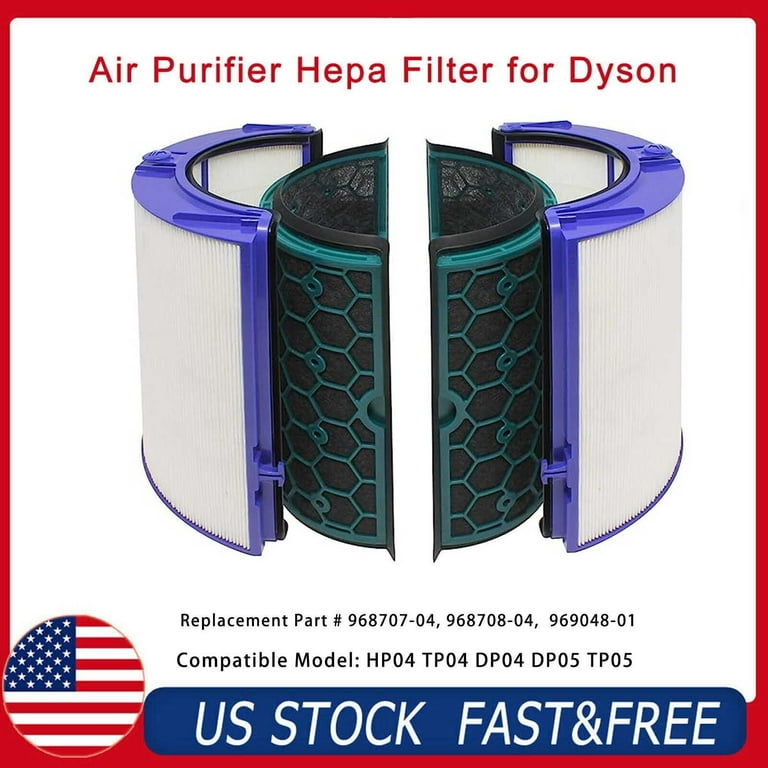 2-in-1 360° Combi True HEPA and Activated Carbon Filter For Dyson TP04 HP04  TP05