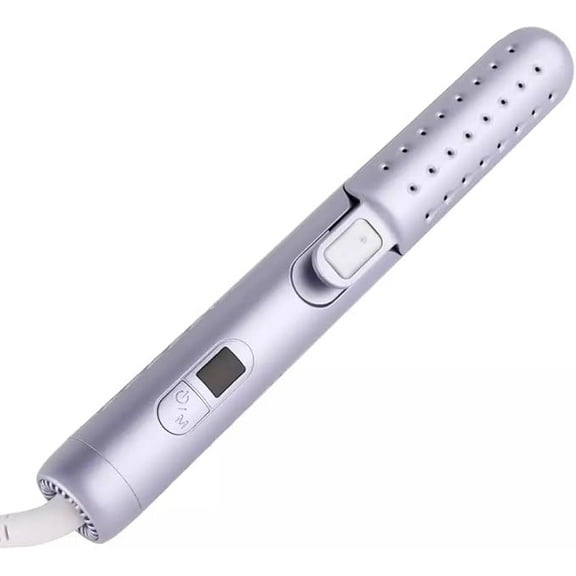 2-in-1 360 Hair Styler Flat Iron, Hair Straightener and Curling Iron for All Styles, Floating Plates Design, Cool Airflow for Better Styling, Gift for Girls and Women, Dual Voltage