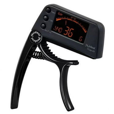 2-in-1 Acoustic/Electric Guitar Tuner & Capo - Perfect for Chromatic Parts!