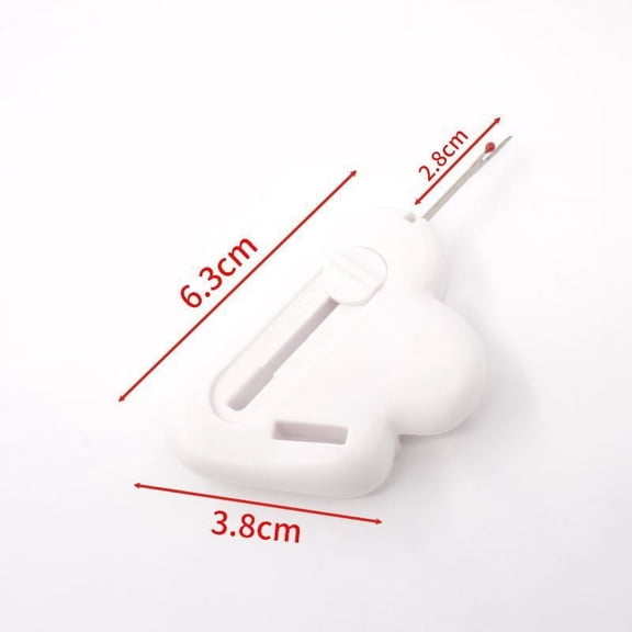 2-in-1 Adjustable Seam Guide & Thread Remover | Ergonomic Sewing Tool for Quilting & Garments | 6.4cm x 3cm Plastic Stitching Gauge with Built-in Seam Ripper