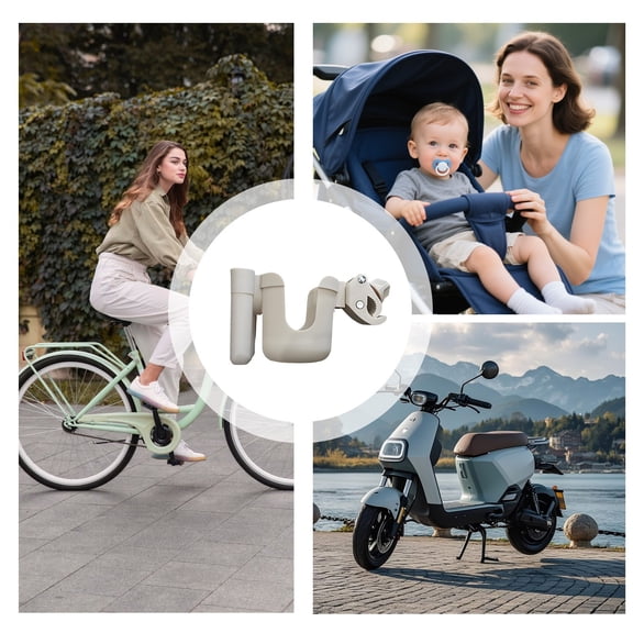 2-in-1 Adjustable Universal Cup Holder with Phone Holder, Suitable for Golf Cart, Bicycles, Strollers