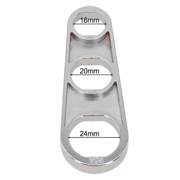 2-in-1 Aerator Wrench for Faucet Bubbler Adjustment, Metal Plumbing Tool for Homeowners, Renovators & Plumbers, 92.6 x 32 x 22.6 mm