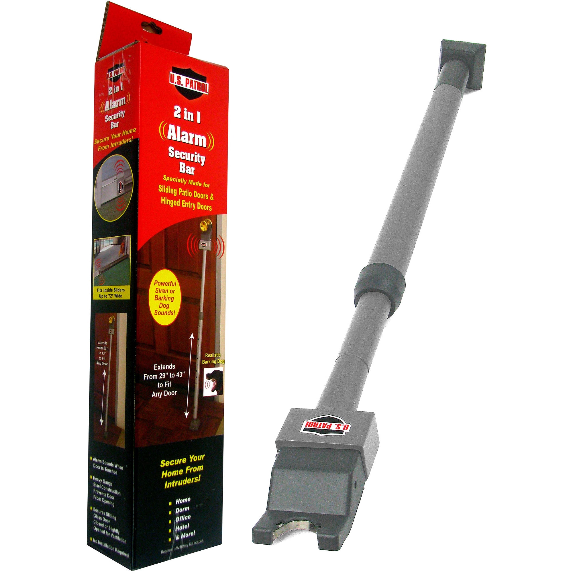 2 in 1 Alarm Security Bar