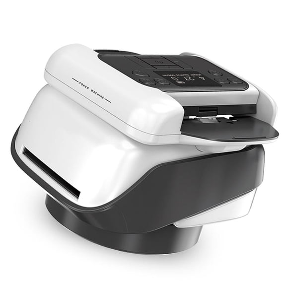 2-in-1 Automatic Cards Dealer Machine 360 Degree Playing Cards Shuffler & Dealer