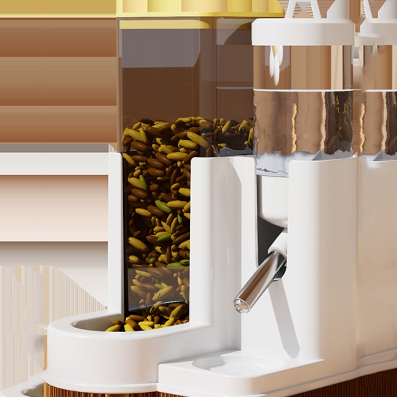 Gallery Detail: 2 In 1 Automatic Hamster Feeder Water Bottle No Spill