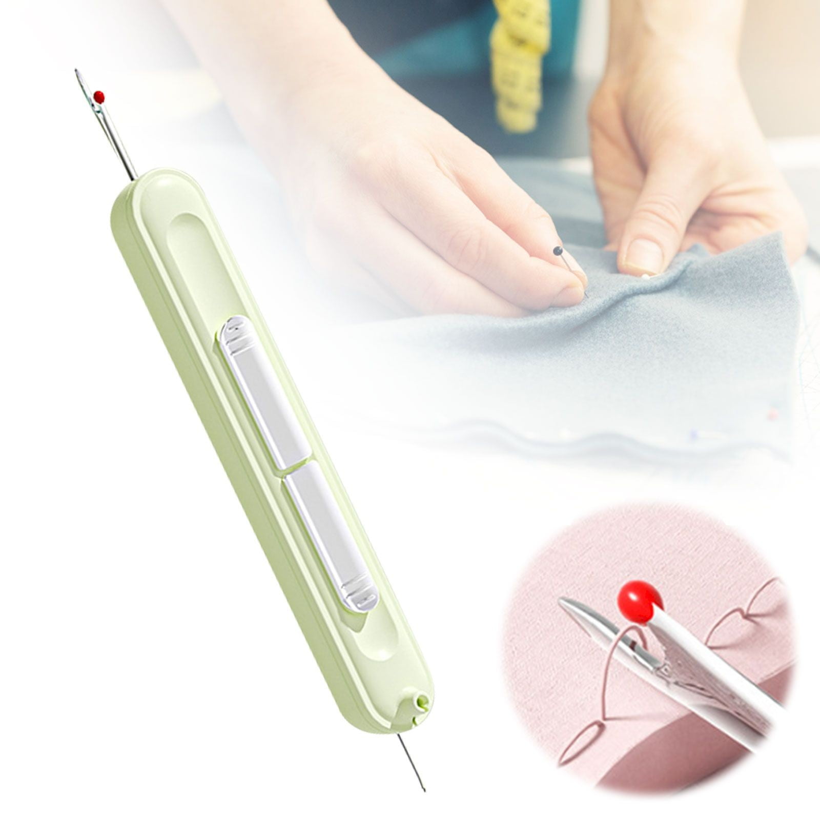 2-in-1 Automatic Needle Threader for Hand & Sewing Machine - Quick ...