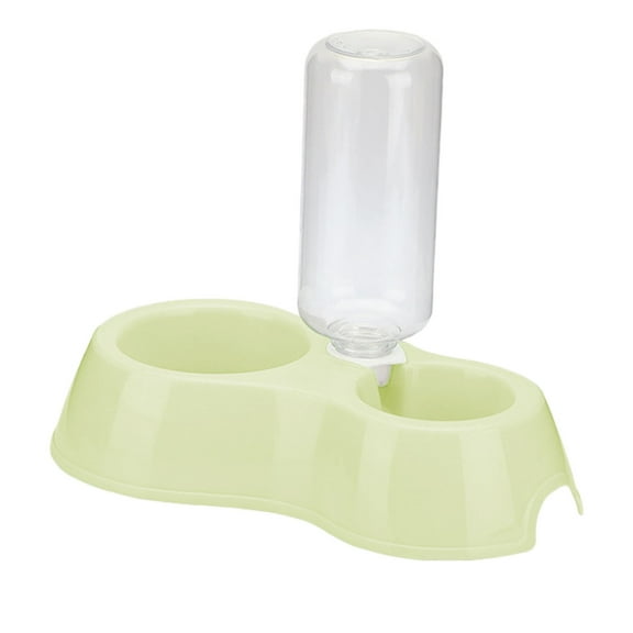 2 in 1 Automatic Pet Feeder and Waterer Dispenser Double Bowl Set for Cats Dogs with for Consistent Fresh Food Hydration