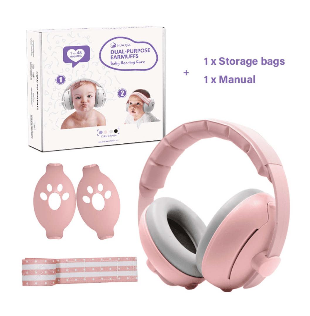 2 in 1 Baby Ear Muff - Noise Canceling Infant Toddler Headphone Hearing ...