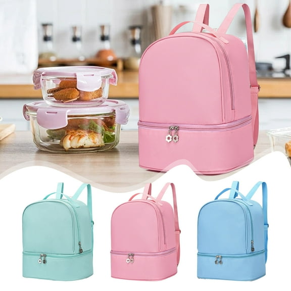 2-in-1 Backpack Travel Backpack & Insulated Lunch Bag - Backpack For School & Travel ,Water Abrasion, Padded, & Large CompartmentsBackpack