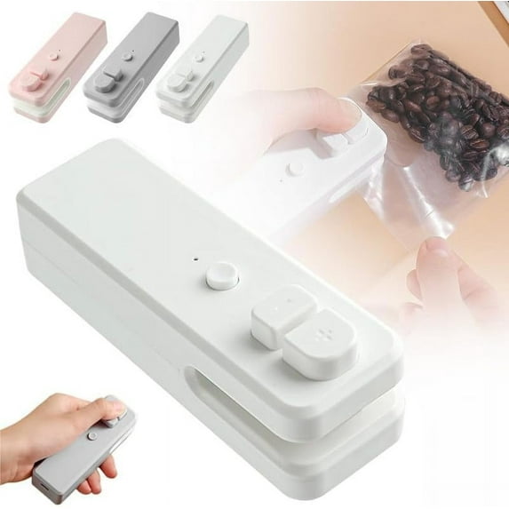 2 in 1 Bag Cutter and Sealer, 2024 Upgrade Bag Sealer Heat Seal, Portable Vacuum Food Sealer Bag Sealing Machine for Bags Snack Bags