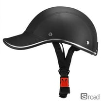 2-in-1 Baseball Cap & Safety Helmet, ABS Protective Hat For Cycling, Scooter, Skateboard, Adjustable Sun Visor For Outdoor Sports,Black