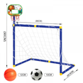 thumbnail image 1 of 2-in-1 Basketball Stand & Soccer Goal Set for Kids, Portable and Detachable Toddler Soccer Net for Boys Girls Indoor Outdoor Play Toys-Green, 1 of 7