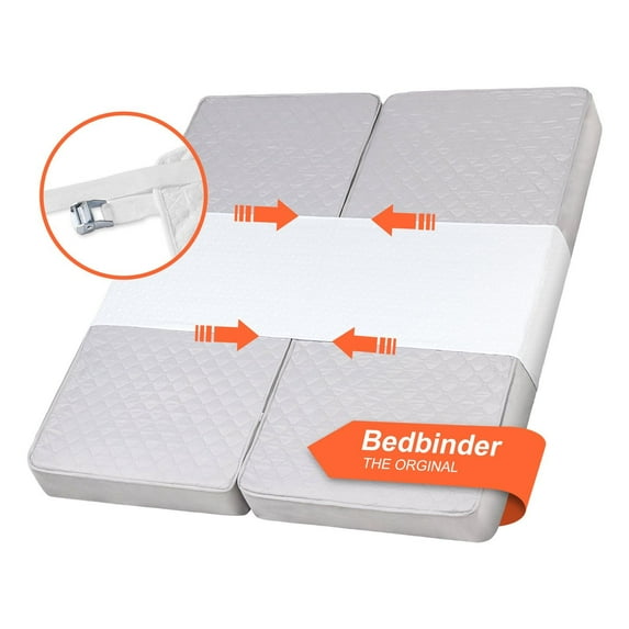 2-In-1 adjustable bed bridge 100 inches long x 24 inches wide, split design with metal clips and straps, suitable for infant guests